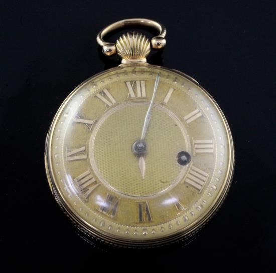 A George III 18ct gold keywind pocket watch by J & C Turner, London,